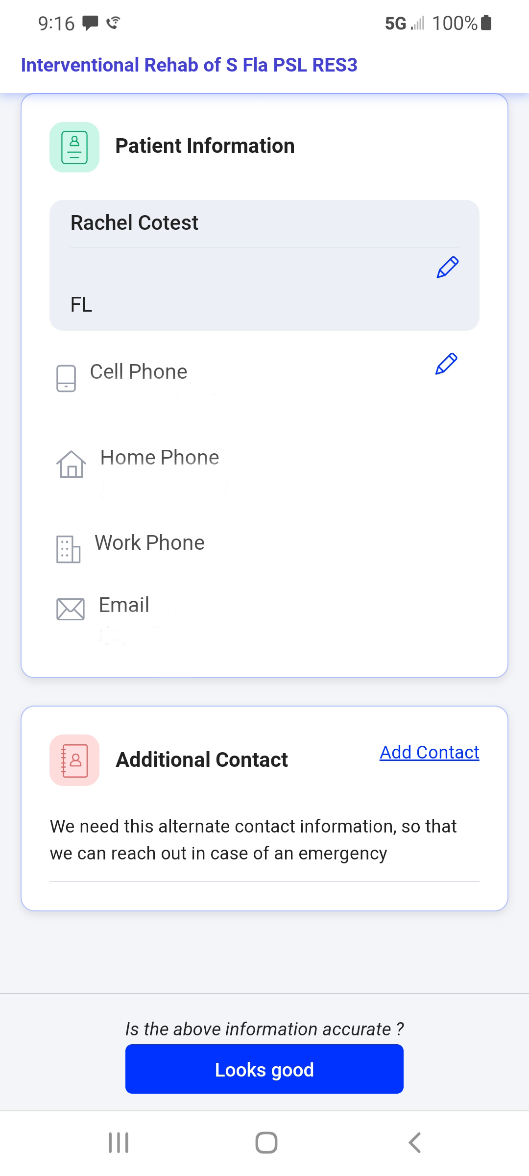 Contactless Check-In
